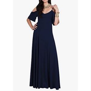 Nordstrom off the shoulder black maxi dress